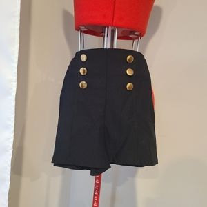 High waisted sailor shorts size small